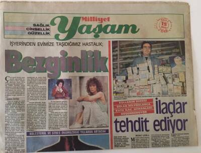 Milliyet Gazetesi Yaşam Eki 15 Nisan 1990 - İlaçlar Tehdit Ediyor GZ25081 - 1