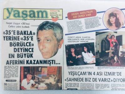 Milliyet Gazetesi Yaşam Eki 16 Ağustos 1980 - Sezen Aksunun Bir Derdi Var, Yeşilçamın 4 Ası İzmirde Sahnede Biz DE Varız Diyor GZ40347 - 1