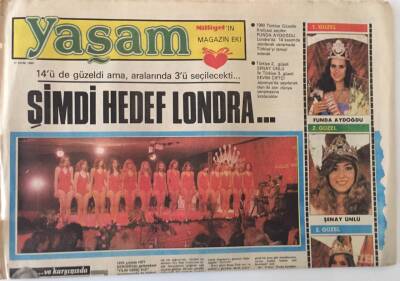 Milliyet Gazetesi Yaşam Eki 17 Ekim 1980 - 1980 Türkiye Güzeli Funda Aydoğdu Londrada Türkiyeyi Temsil Edecek GZ25102 - 1