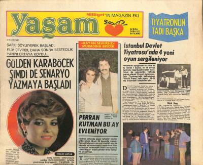 Milliyet Gazetesi Yaşam Eki - 18 Kasım 1980 - Perran Kutman Evleniyor GZ110196 - 1