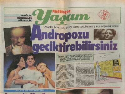 Milliyet Gazetesi Yaşam Eki 18 Mart 1990 - Andropozu Geciktirebilirsiniz GZ75077 - 1