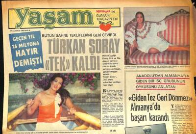 Milliyet Gazetesi Yaşam Eki 20 Ağustos 1980 - Türkan Şoray Tek Kaldı GZ86280 - 1