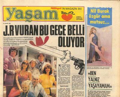 Milliyet Gazetesi Yaşam Eki - 21 Kasım 1980 - Nil Burak,Yalnız Yaşayamam GZ110188 - 1