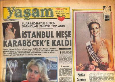 Milliyet Gazetesi Yaşam Eki 25 Ağustos 1980 - İstanbul Neşe Karaböceke Kaldı GZ86286 - 1