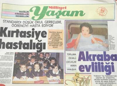 Milliyet Gazetesi Yaşam Eki 25 Mart 1990 -Akraba Evliliği GZ36450 - 1