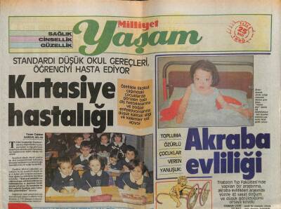 Milliyet Gazetesi Yaşam Eki 25 Mart 1990 - Akraba Evliliği GZ75076 - 1