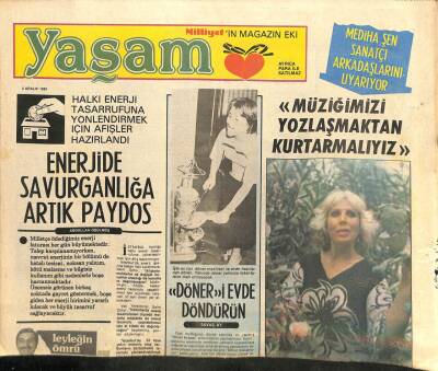 Milliyet Gazetesi Yaşam Eki - 3 Aralık 1980 - Mediha Şen Arkadaşlarını Uyarıyor GZ110185 - 1