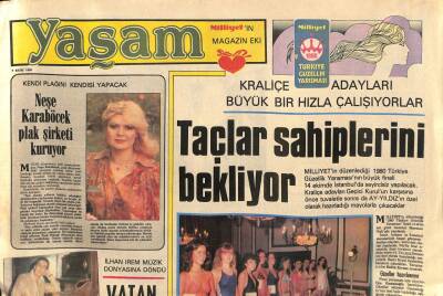 Milliyet Gazetesi Yaşam Eki 7 Ekim 1980 - Neşe Karaböcek Plak Şirketi Kuruyor GZ80171 - 1