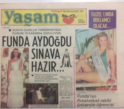 Milliyet Gazetesi Yaşam Eki 7 Kasım 1980 - Funda Aydoğdu Sınava Hazır GZ24517 - 1