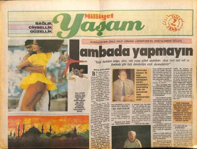 Milliyet Gazetesi Yaşam Eki 7 Ocak 1990 - Lambada Yapmayın GZ75082 - 1