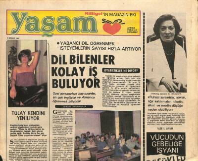 Milliyet Gazetesi Yaşam Eki - 9 Aralık 1980 - Tülay Kendini Yeniliyor GZ110197 - 1