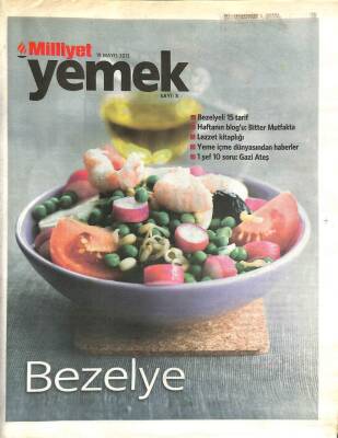 Milliyet Gazetesi Yemek Eki 19 Mayıs 2013 - Bezelyeli 15 Tarif - Lezzet Kitaplığı GZ105682 - 1