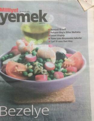 Milliyet Gazetesi Yemek Eki 19 Mayıs 2013 - Bezelyenin 15 Tarifi GZ35655 - 1