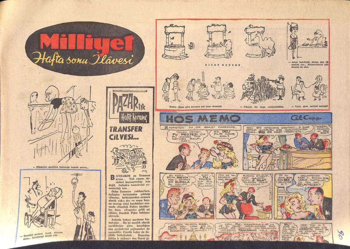 Milliyet Hafta Sonu İlavesi 19 Temmuz 1964 - Zeki Müren Haftada 1 Gün 4 Bin Kadını Çılgına Çeviriyor GZ156448 - 1