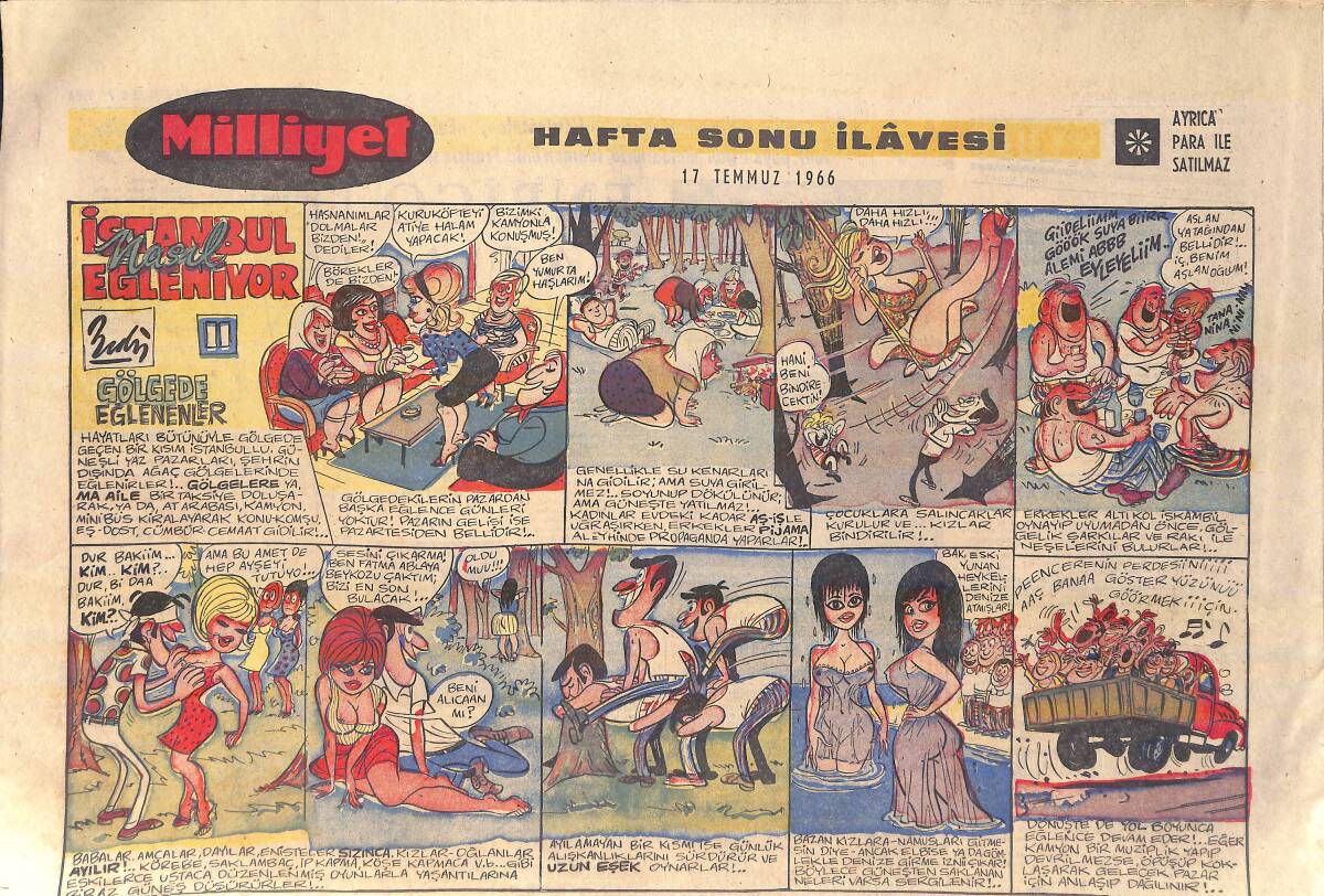 Milliyet Hafta Sonu İlavsi 17 Temmuz 1966 - Zirvede Sekiz Yıl Claudia Cardinale - Londra'da Çılgınlıklar Resmi Geçidi GZ156442 - 1