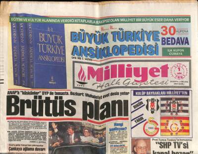 Milliyet Halk Gazetesi 1 Ekim 1991 - Kamuran Akkoru Bu Gece Üç Güzel Şarkıyla İzleyeceğiz GZ69693 - 3