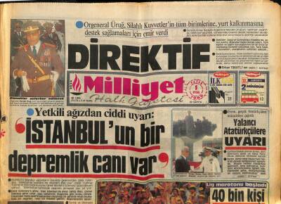 Milliyet Halk Gazetesi 1 Eylül 1985 - İstanbulun Bir Depremlik Canı Var GZ83713 - 1