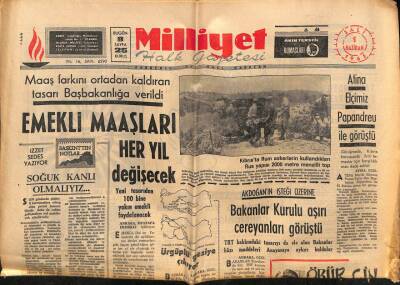 Milliyet Halk Gazetesi 1 Haziran 1965 - Atina Elçimiz Papandreu İle Görüştü GZ81156 - 1