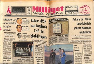 Milliyet Halk Gazetesi 1 Kasım 1976 - ABDde Başkan Yarın Seçiliyor - Lambrias , Karamanlisin En Yakınlarından Biridir GZ118797 - 1