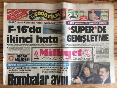 Milliyet Halk Gazetesi 1 Kasım 1987 - ABD Hava Kuvvetleri , Uçuş Kısıtlaması Koydu GZ72842 - 2