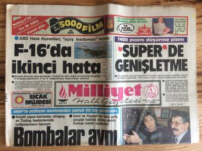 Milliyet Halk Gazetesi 1 Kasım 1987 - ABD Hava Kuvvetleri , Uçuş Kısıtlaması Koydu GZ72842 - 1