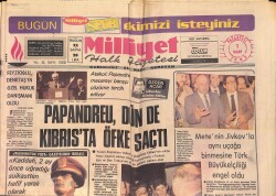 Milliyet Halk Gazetesi 1 Mart 1982 - Ferdi Tayfur'un Eşi Ve Çocukları Kazada Yaralandı - Sakarya, Fenerbahçe'yi Devirip Lider Oldu GZ156386 - 1