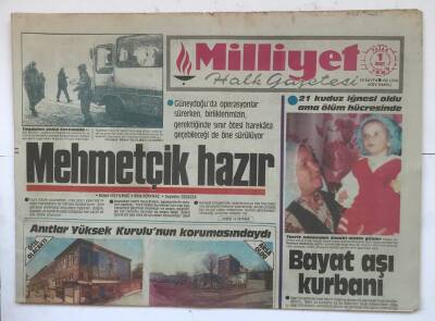Milliyet Halk Gazetesi 1 Mart 1987 - 15 Militan Gözaltında GZ7873 - 1