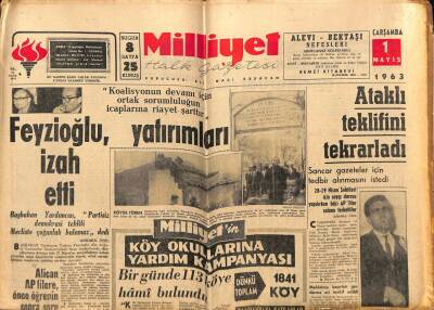 Milliyet Halk Gazetesi 1 Mayıs 1963 - Yunan Kraliçesi Londrada Hırpalandı GZ79209 - 1