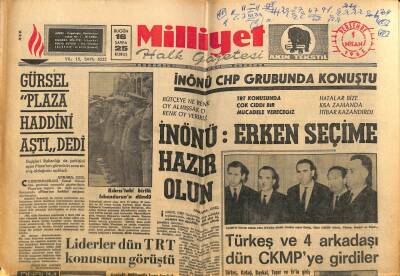 Milliyet Halk Gazetesi 1 Nisan 1965 - Amerikan Uçakları Vietkongu Bombaladılar GZ81292 - 1