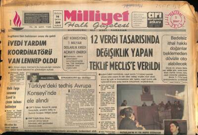 Milliyet Halk Gazetesi 1 Şubat 1979 - AET Komisyonu 1 Milyar Dolarlık Kredi Açmayı Önerdi GZ85808 - 1