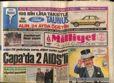 Milliyet Halk Gazetesi 1 Şubat 1987 - Amerikalılar TUSAŞın Denetiminden Rahatsız GZ62760 - 2