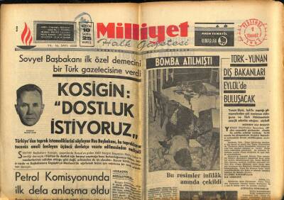 Milliyet Halk Gazetesi 1 Temmuz 1965 - Cezayir , Mısır Ve Rusya İle Bozuşuyor GZ79124 - 1
