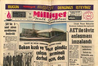 Milliyet Halk Gazetesi 1 Temmuz 1973 - Fatsa 2. Kez Sel Altında Kaldı GZ79175 - 1