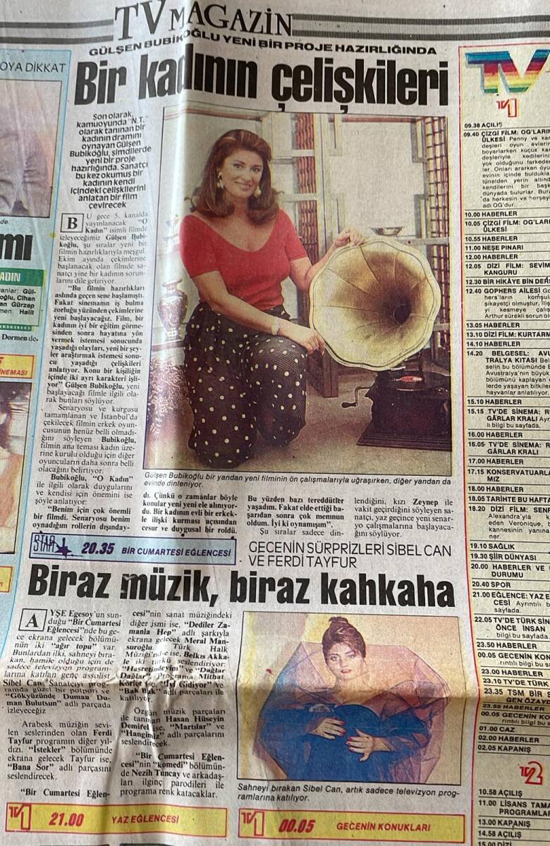 Milliyet Halk Gazetesi 10 Ağustos 1991 - Tanju'nun Gönlü Galatasaray'da - Gülşen Bubikoğlu Yeni Proje Hazırlığında GZ151226 - 2