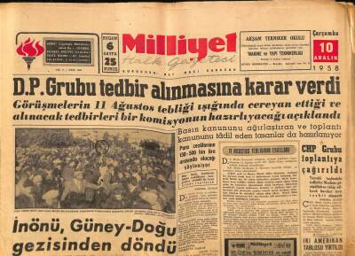 Milliyet Halk Gazetesi 10 Aralık 1958 - Atina Kıbrıs İşini Natoya Götürmüyor GZ82942 - 1