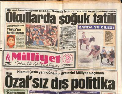 Milliyet Halk Gazetesi 10 Aralık 1991 - Gorbaçov , Artık Olmayan Bir Ülkenin Başkanı GZ83993 - 1