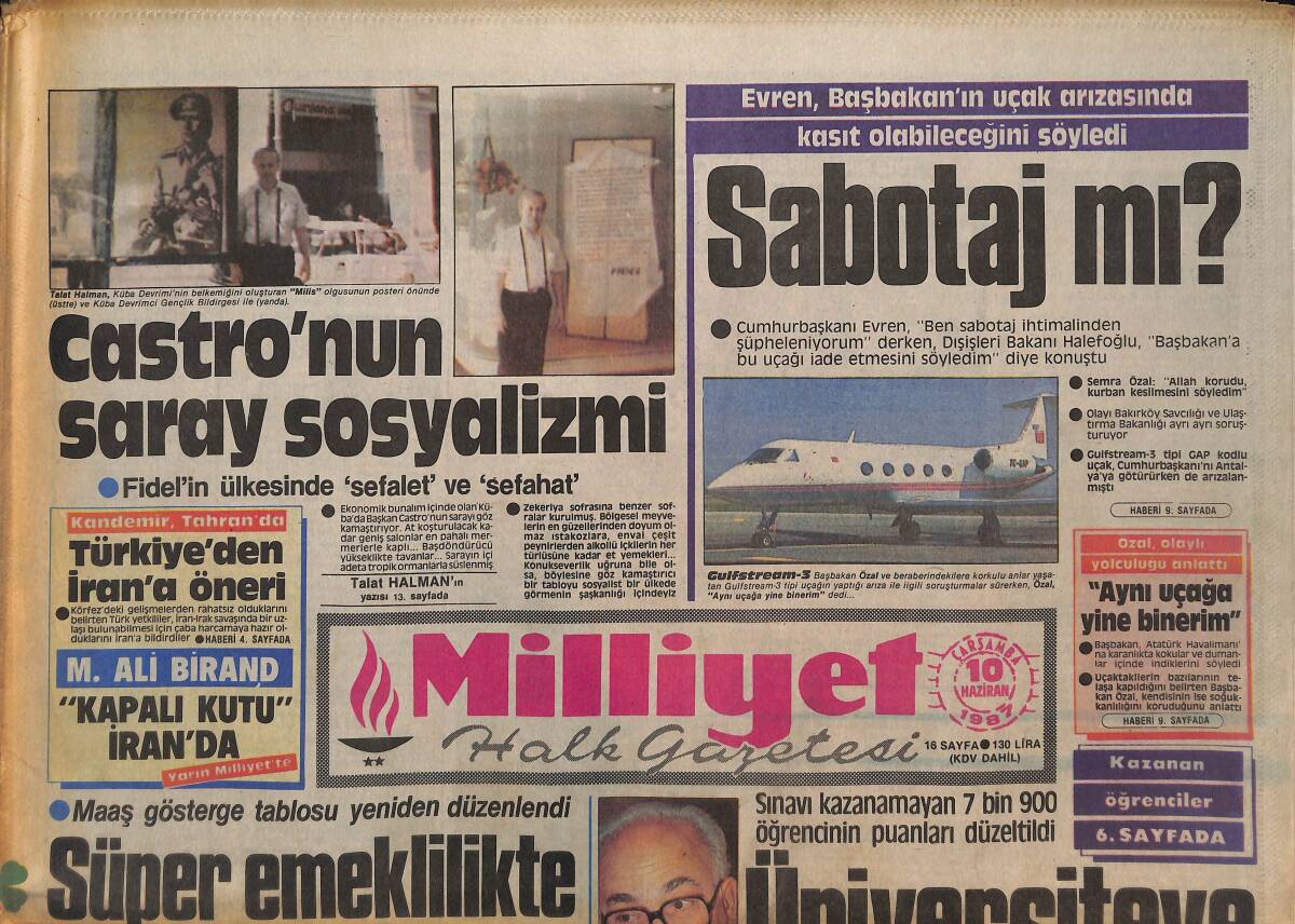 Milliyet Halk Gazetesi 10 Haziran 1987 - İlaç Parası Bezdirdi - Altay İki Ayrı Komite Oluşturdu GZ133143 - 1
