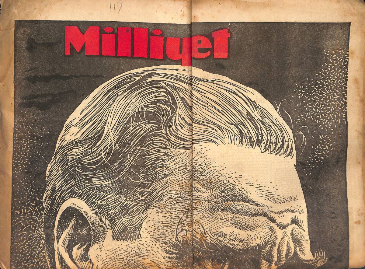 Milliyet Halk Gazetesi 10 Kasım 1958 - Beşiktaş Madrid Yolunda - Atatürk'ü Anıyoruz GZ134055 - 1