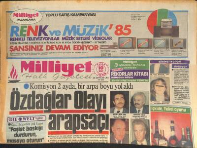Milliyet Halk Gazetesi 10 Mart 1985 - ANAPın Düzenlediği Maksim Programında Neşe Karaböcek, Ahu Tuğba, Raquel Welch GZ126485 - 1