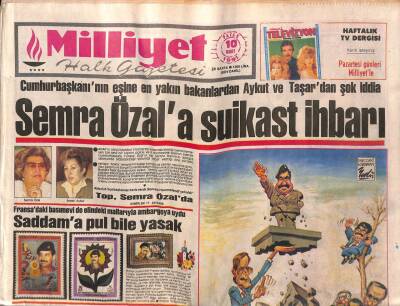 Milliyet Halk Gazetesi 10 Mart 1991 - Özal , Sorunu Gorbaçov Ve Bushla Görüşecek GZ87638 - 1