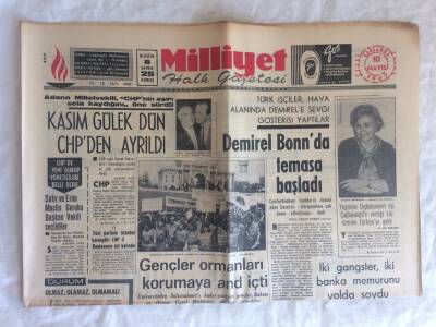 Milliyet Halk Gazetesi 10 Mayıs 1967 - Kasım Gülek Dün CHPden Ayrıldı GZ73669 - 1