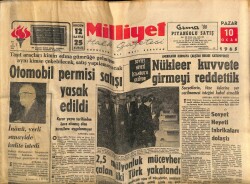Milliyet Halk Gazetesi 10 Ocak 1965 - Fatma Giriki Şöhrete Ulaştıran Gözler GZ70507 - 1