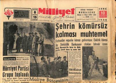 Milliyet Halk Gazetesi 10 Şubat 1956 - Otobüs Sıkıntısı Had Bir Safhaya Girdi - Nuri Halil Poyraz Dün Vefat Etti GZ93567 - 1