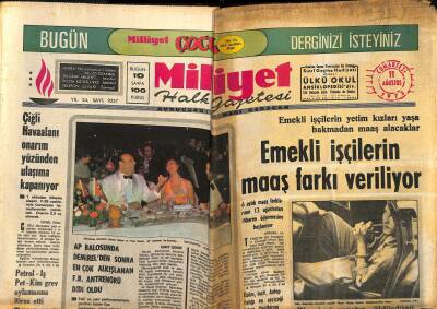 Milliyet Halk Gazetesi 11 Ağustos 1973 - Lelouch Göremede 1000 Figüranla Film Çekiyor - Emekli İşçilerin Maaş Farkı Veriliyor GZ121476 - 1