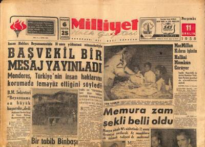 Milliyet Halk Gazetesi 11 Aralık 1958 - Irakta Geniş Çapta Tevkifler Yapılıyor GZ82935 - 1