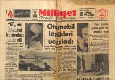 Milliyet Halk Gazetesi 11 Ekim 1967 - Iraktan Türkiyeye Tabii Gaz Getiriliyor GZ88887 - 1