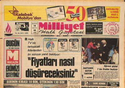 Milliyet Halk Gazetesi 11 Eylül 1983 - Ağa Han Mimarlık Ödülleri - Boksörlerimiz Bugün Ringe Çıkıyor GZ127569 - 1