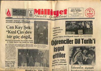 Milliyet Halk Gazetesi 11 Haziran 1968 - Çorumda Seçim İptâl Edildi - Edwardın Siyaseti Bırakması İsteniyor GZ118721 - 1