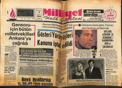Milliyet Halk Gazetesi 11 Haziran 1974 - Nixona Orta-Doğuda 10 Bin Kişi Koruyacak GZ79218 - 1