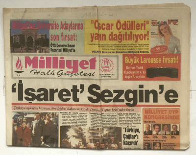 Milliyet Halk Gazetesi 11 Haziran 1993 - ANAP , Nazi Bayrağı Yaktı GZ5880 - 2